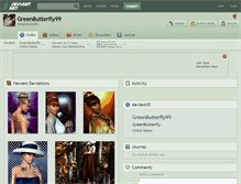 Tablet Screenshot of greenbutterfly99.deviantart.com