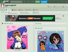 Tablet Screenshot of angelwings0509.deviantart.com