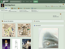 Tablet Screenshot of mad-dog-neuro.deviantart.com