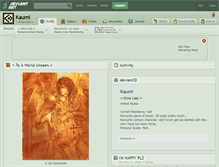 Tablet Screenshot of kaumi.deviantart.com