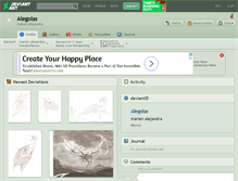 Tablet Screenshot of alegolas.deviantart.com