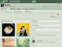 Tablet Screenshot of laura242.deviantart.com
