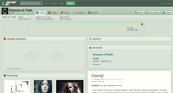 Desktop Screenshot of empress-of-flesh.deviantart.com