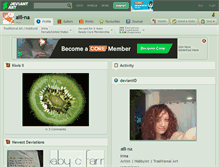 Tablet Screenshot of aili-na.deviantart.com