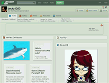 Tablet Screenshot of becky1200.deviantart.com