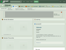 Tablet Screenshot of hitstrash.deviantart.com