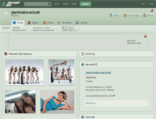 Tablet Screenshot of jasminakovacicek.deviantart.com