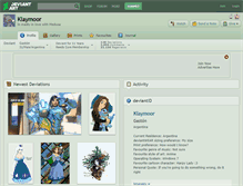 Tablet Screenshot of klaymoor.deviantart.com