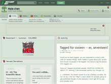 Tablet Screenshot of mala-chan.deviantart.com