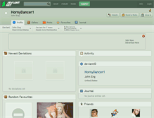 Tablet Screenshot of hornydancer1.deviantart.com