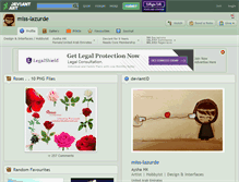 Tablet Screenshot of miss-lazurde.deviantart.com