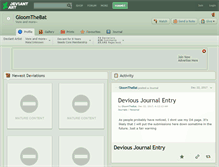 Tablet Screenshot of gloomthebat.deviantart.com
