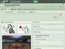 Tablet Screenshot of demonsareourfriends.deviantart.com