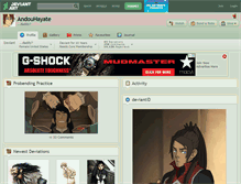 Tablet Screenshot of andouhayate.deviantart.com