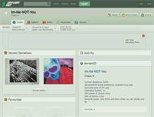 Tablet Screenshot of im-me-not-you.deviantart.com