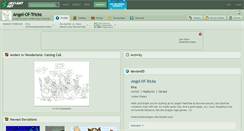 Desktop Screenshot of angel-of-tricks.deviantart.com