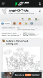 Mobile Screenshot of angel-of-tricks.deviantart.com