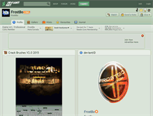 Tablet Screenshot of frostbo.deviantart.com