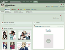 Tablet Screenshot of kekkaishidream.deviantart.com