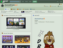Tablet Screenshot of absolutedream.deviantart.com