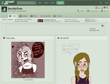Tablet Screenshot of devilishtwin.deviantart.com