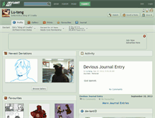 Tablet Screenshot of lu-teng.deviantart.com