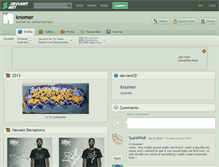Tablet Screenshot of knomer.deviantart.com