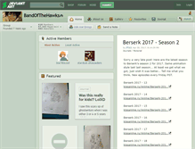 Tablet Screenshot of bandofthehawks.deviantart.com