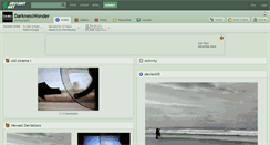 Desktop Screenshot of darknesswonder.deviantart.com