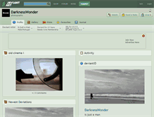 Tablet Screenshot of darknesswonder.deviantart.com