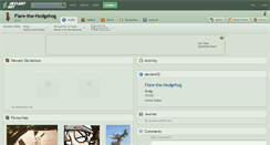 Desktop Screenshot of flare-the-hedgehog.deviantart.com
