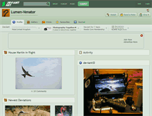 Tablet Screenshot of lumen-venator.deviantart.com