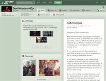 Tablet Screenshot of devil-hunters-hq.deviantart.com