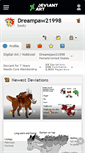 Mobile Screenshot of dreampaw21998.deviantart.com