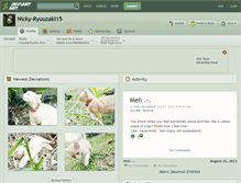 Tablet Screenshot of nicky-ryuuzaki15.deviantart.com