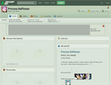 Tablet Screenshot of princess-rafflesian.deviantart.com