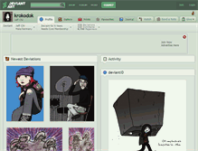 Tablet Screenshot of krokodok.deviantart.com