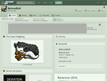 Tablet Screenshot of beloveddoll.deviantart.com