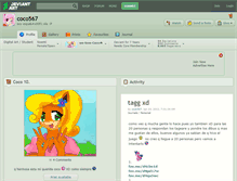 Tablet Screenshot of coco567.deviantart.com