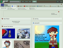Tablet Screenshot of evex.deviantart.com