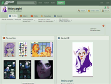 Tablet Screenshot of littlescargirl.deviantart.com