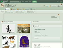 Tablet Screenshot of john-deere-lover.deviantart.com