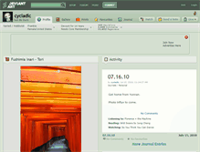 Tablet Screenshot of cycladic.deviantart.com