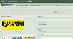 Desktop Screenshot of designerhunter.deviantart.com