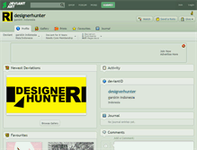 Tablet Screenshot of designerhunter.deviantart.com