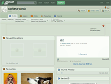 Tablet Screenshot of capitana-panda.deviantart.com