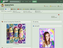 Tablet Screenshot of madamewario.deviantart.com