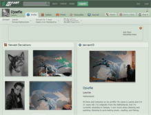 Tablet Screenshot of djoefie.deviantart.com