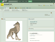 Tablet Screenshot of lionheart101.deviantart.com