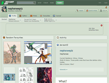 Tablet Screenshot of nepheneeplz.deviantart.com